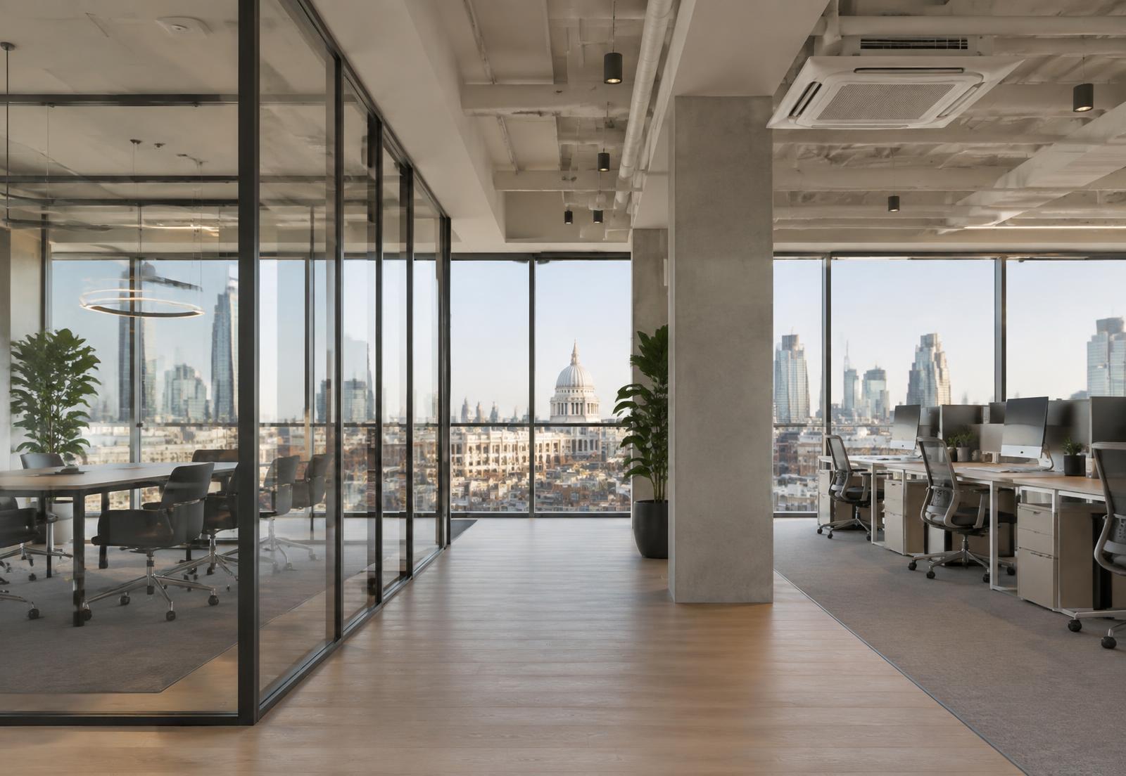 Commercial air conditioning in a London office