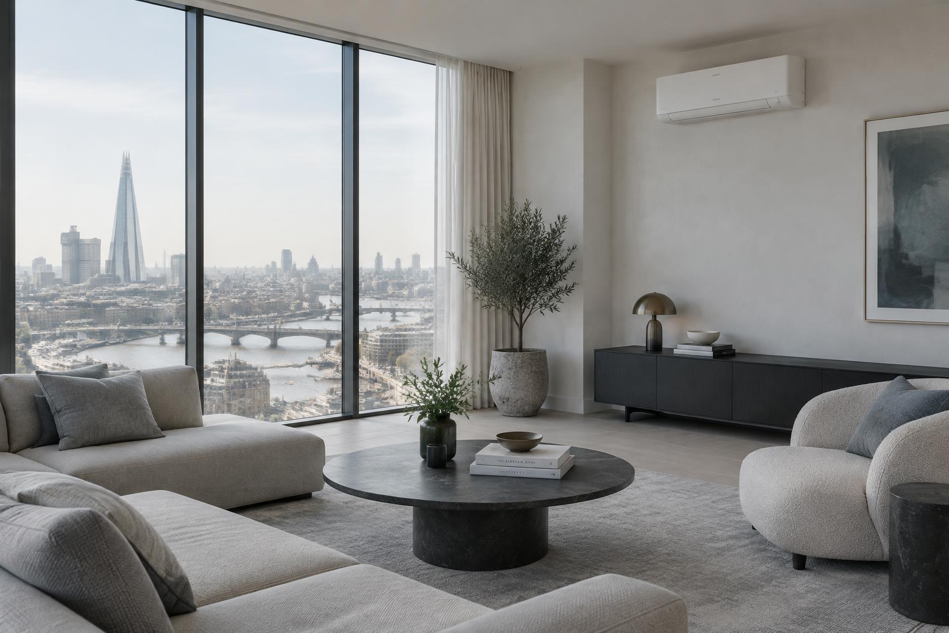 Air conditioning in a modern London apartment